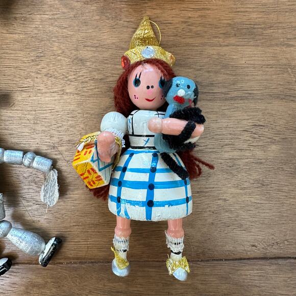Vintage Wizard of Oz Wood Ornaments Handmade Christmas Holiday Decor Wicked 4 - Picture 4 of 8